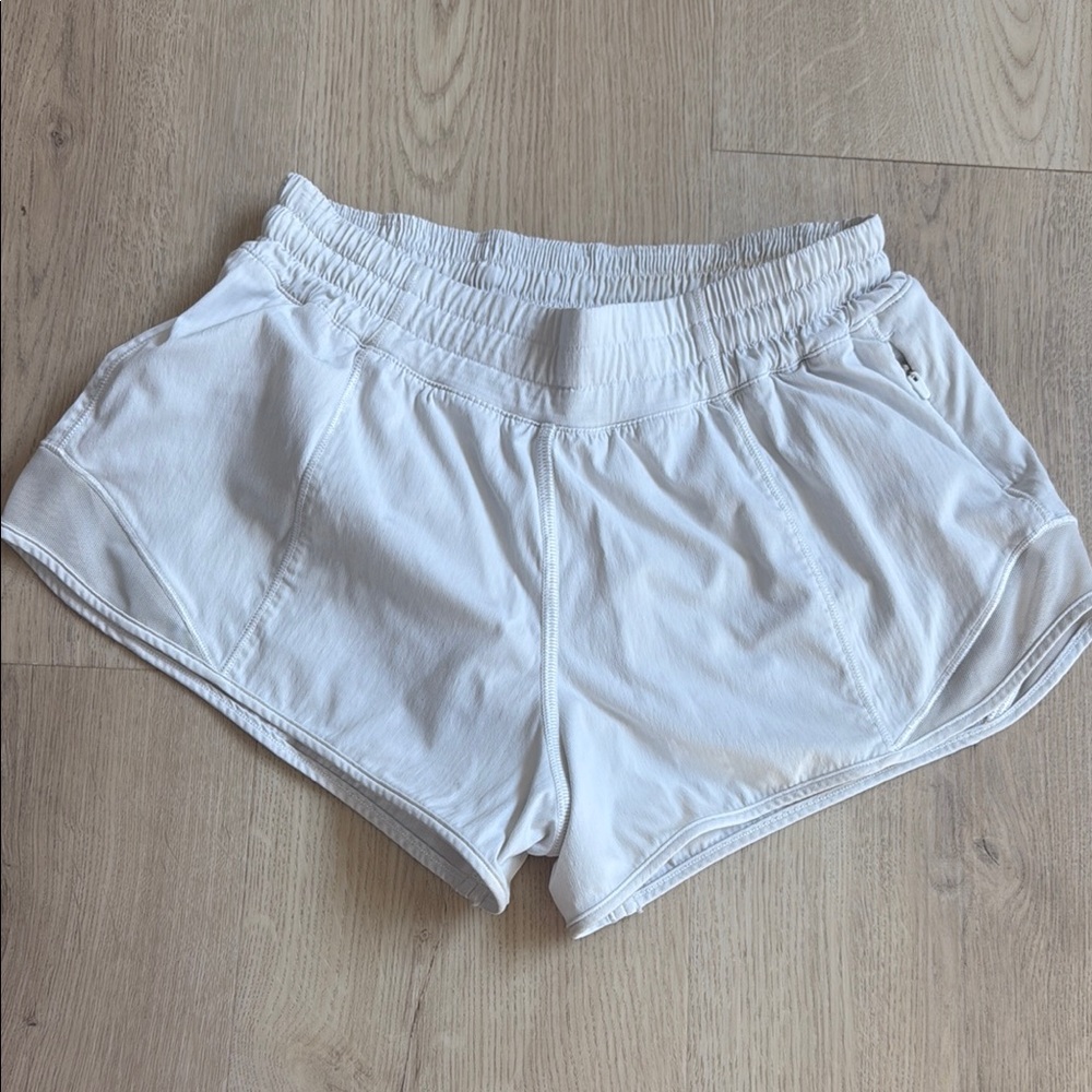 Lulu Women's White Athletic Shorts